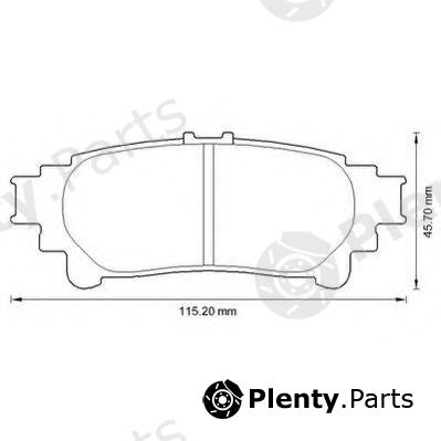  JURID part 572656J Brake Pad Set, disc brake