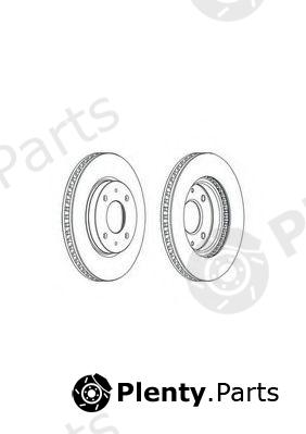  FERODO part DDF1845 Brake Disc