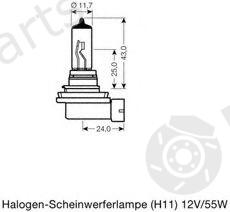  OSRAM part 64216TSP Bulb, fog light