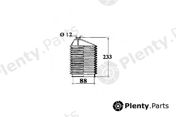  OCAP part 1211210 Bellow, steering