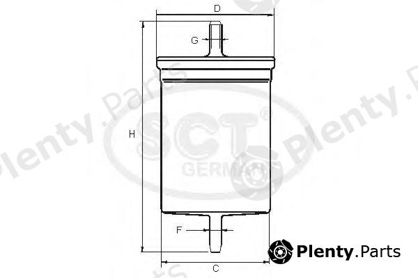  SCT Germany part ST374 Fuel filter