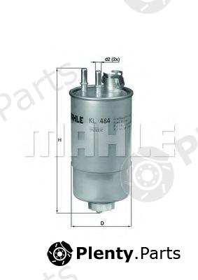  MAHLE ORIGINAL part KL484 Fuel filter