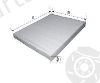  GOODWILL part AG558CF Filter, interior air