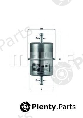  KNECHT part KL18OF Fuel filter