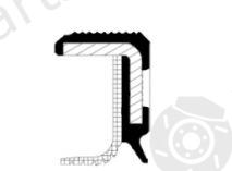  CORTECO part 07018286B Shaft Seal, manual transmission