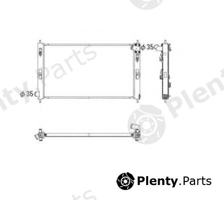  NRF part 53593 Radiator, engine cooling