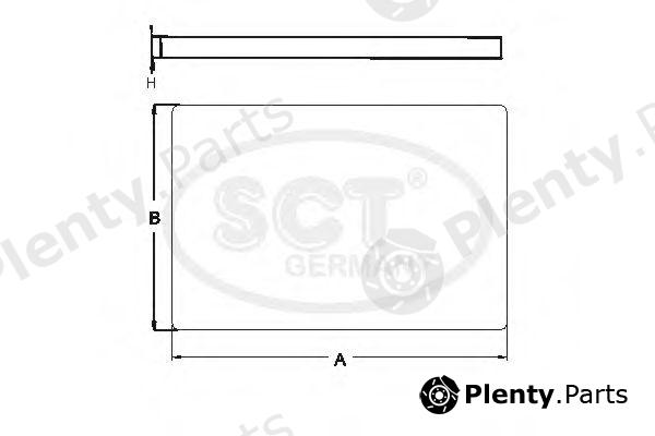  SCT Germany part SA1208 Filter, interior air