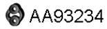  VENEPORTE part AA93234 Rubber Strip, exhaust system