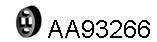  VENEPORTE part AA93266 Rubber Strip, exhaust system