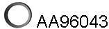  VENEPORTE part AA96043 Gasket, exhaust pipe