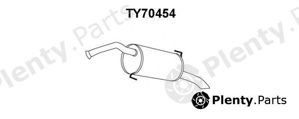  VENEPORTE part TY70454 End Silencer
