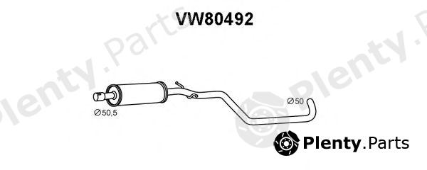  VENEPORTE part VW80492 Front Silencer