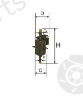  GOODWILL part FG210 Fuel filter