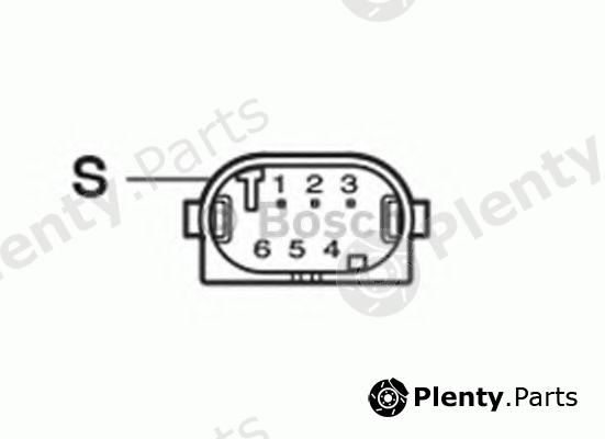  BOSCH part 0132801142 Control, headlight range adjustment