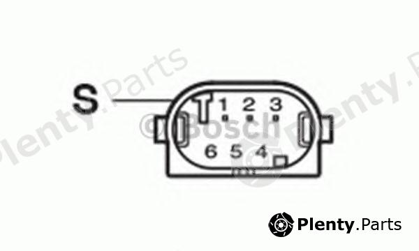  BOSCH part 0132801143 Control, headlight range adjustment