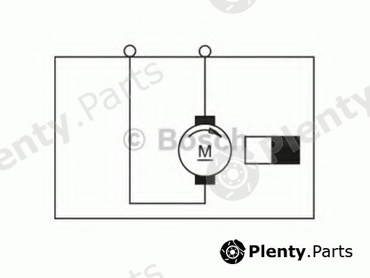  BOSCH part F006B10268 Electric Motor, interior blower