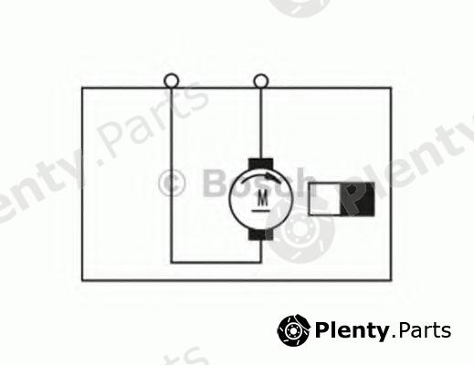  BOSCH part F006B10269 Electric Motor, interior blower