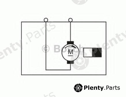  BOSCH part F006B10270 Electric Motor, interior blower