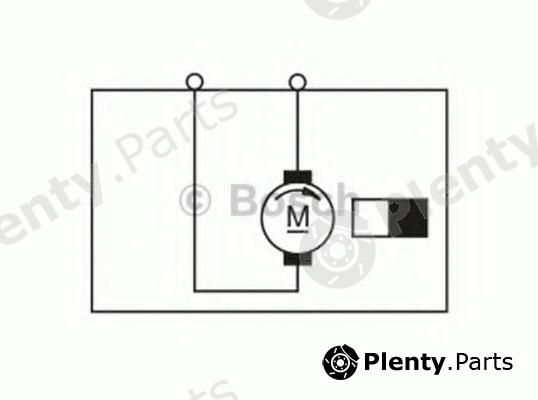  BOSCH part F006B10271 Electric Motor, interior blower