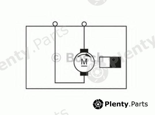  BOSCH part F006B10272 Electric Motor, interior blower