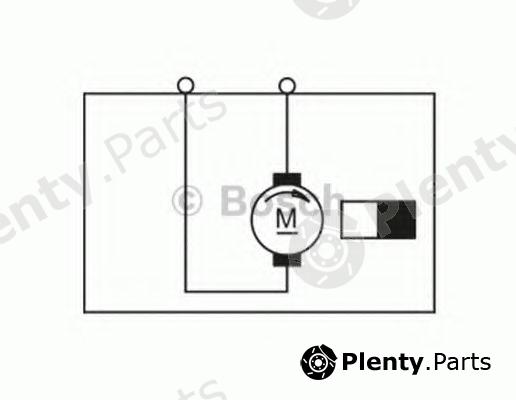  BOSCH part F006B10274 Electric Motor, interior blower