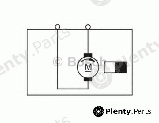  BOSCH part F006B10275 Electric Motor, interior blower