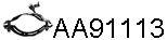  VENEPORTE part AA91113 Clamp, exhaust system