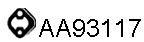 VENEPORTE part AA93117 Rubber Strip, exhaust system