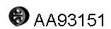  VENEPORTE part AA93151 Rubber Strip, exhaust system