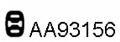  VENEPORTE part AA93156 Rubber Strip, exhaust system