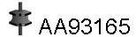  VENEPORTE part AA93165 Rubber Strip, exhaust system