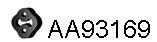  VENEPORTE part AA93169 Rubber Strip, exhaust system