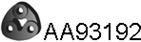  VENEPORTE part AA93192 Rubber Strip, exhaust system