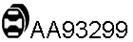  VENEPORTE part AA93299 Rubber Strip, exhaust system