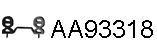  VENEPORTE part AA93318 Rubber Strip, exhaust system