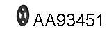  VENEPORTE part AA93451 Rubber Strip, exhaust system