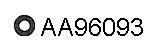  VENEPORTE part AA96093 Gasket, exhaust pipe