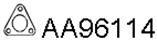  VENEPORTE part AA96114 Gasket, exhaust pipe