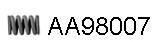  VENEPORTE part AA98007 Spring, exhaust pipe