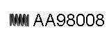 VENEPORTE part AA98008 Spring, exhaust pipe