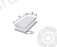  GOODWILL part AG5742KCF Filter, interior air