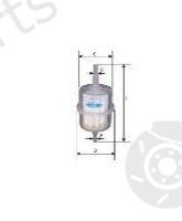  GOODWILL part FG005LUX Fuel filter
