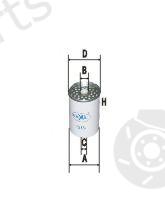  GOODWILL part FG533 Fuel filter