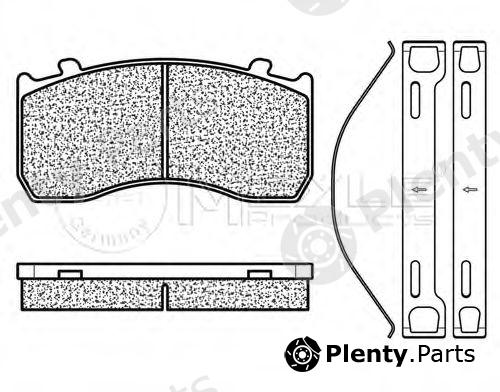  MEYLE part 0252904827 Brake Pad Set, disc brake