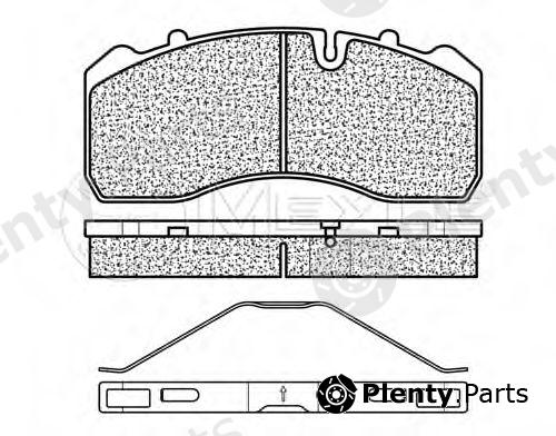  MEYLE part 0252909530 Brake Pad Set, disc brake