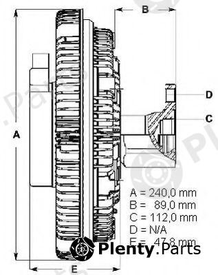  BERU part LK103 Clutch, radiator fan
