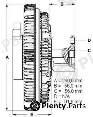  BERU part LK094 Clutch, radiator fan