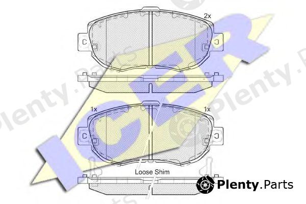  ICER part 182203 Brake Pad Set, disc brake