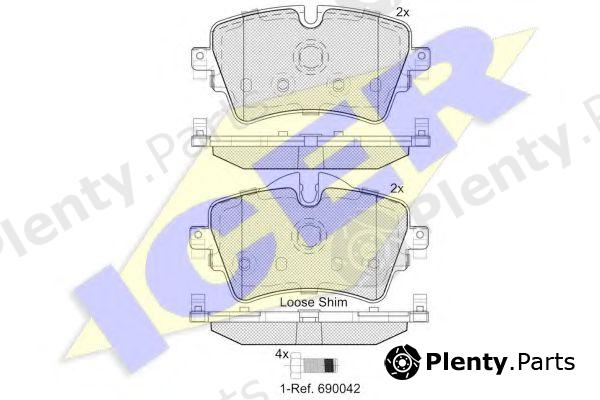  ICER part 182211 Brake Pad Set, disc brake