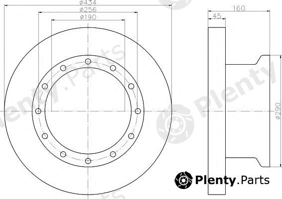  DON part CVD607 Brake Disc